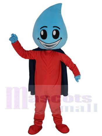 Wassertropfen Superman maskottchen kostüm