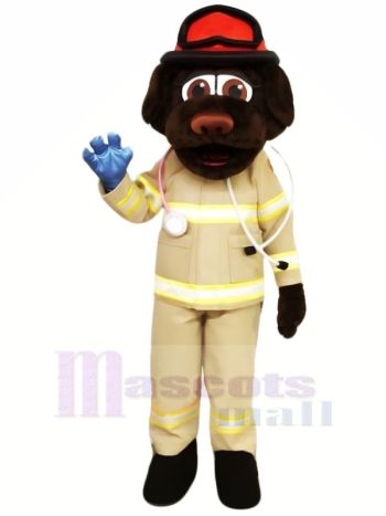 Feuer Abteilung Hund mit rot Hut Maskottchen Kostüme