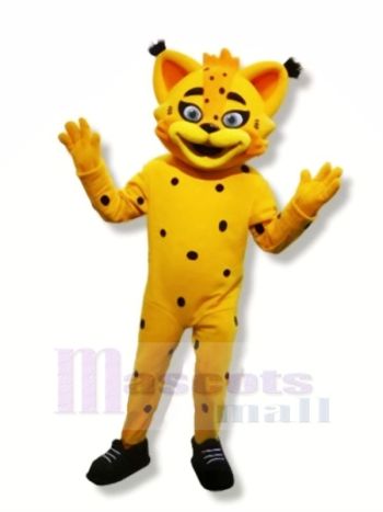 Gelb Luchs Maskottchen Kostüme Karikatur