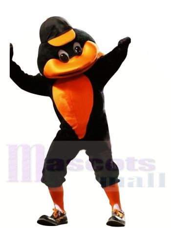 Sport Ente mit Orange Hut Maskottchen Kostüme Tier