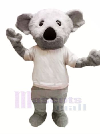 Pelzig Grau Koala Maskottchen Kostüme Karikatur