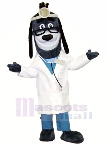 Arzt Hund mit Brille Maskottchen Kostüme Tier