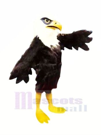 Pelzig Schwarz Adler Maskottchen Kostüme