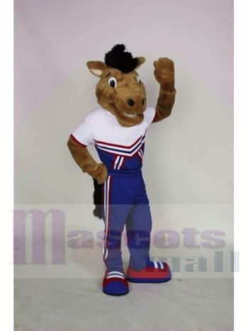 Lächelnd Mustang Maskottchen Kostüme Tier
