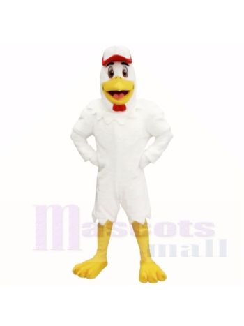 Sport Huhn mit Red Hat Maskottchen Kostüme Erwachsene