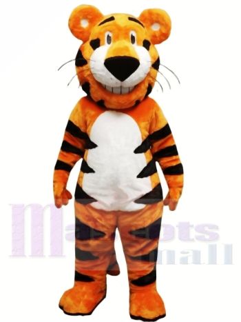 Glücklicher leichter Tiertiger Maskottchen Kostüme