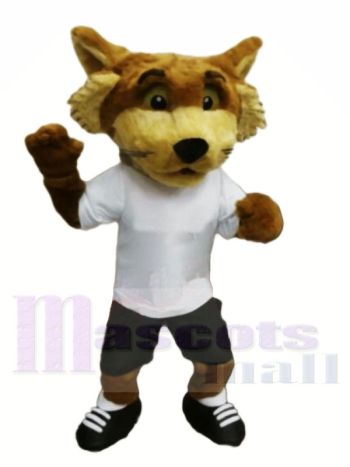 Fuchs mit Weiß T-Shirt Maskottchen Kostüme Tier