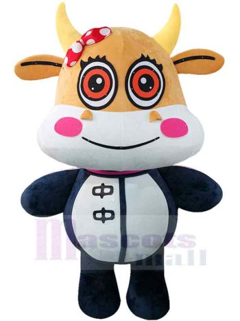 Kuh maskottchen kostüm