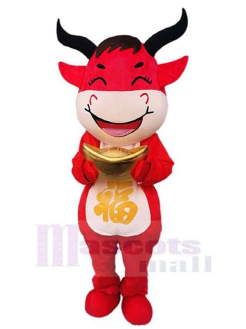 Kuh maskottchen kostüm