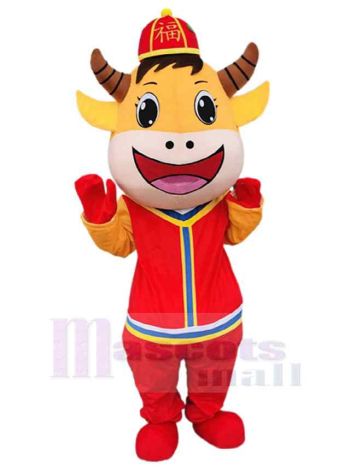 Kuh maskottchen kostüm