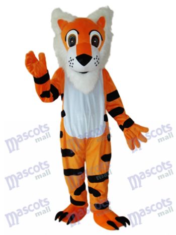 Lange Bart Tiger Maskottchen Erwachsene Kostüm Tier