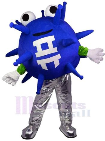 Virus maskottchen kostüm