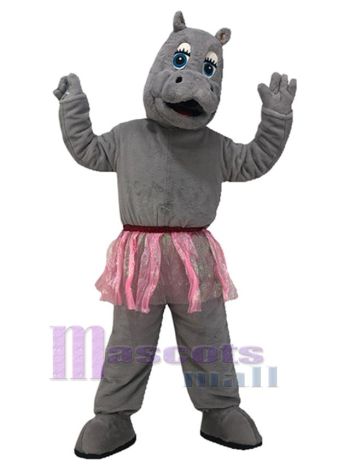 Nilpferd maskottchen kostüm