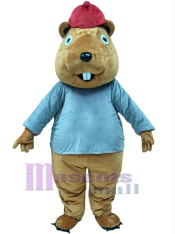 Biber maskottchen kostüm