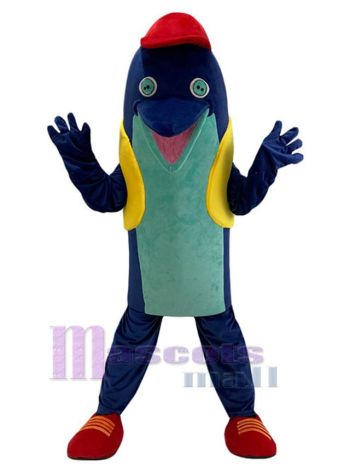 Delfin maskottchen kostüm