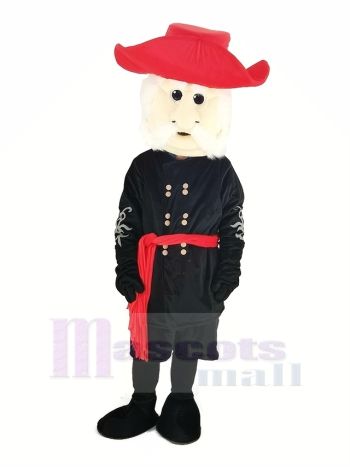 Rebell mit rot Hut Maskottchen Kostüm Menschen