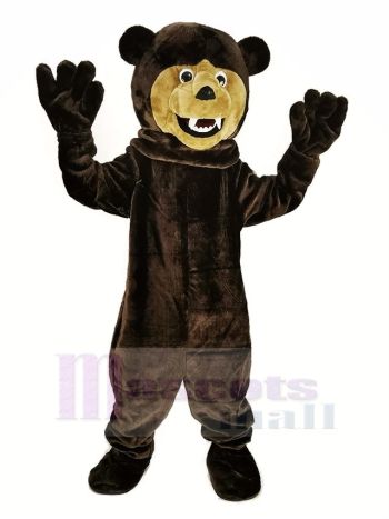Dunkel Braun Grizzly Bär Maskottchen Kostüm Tier