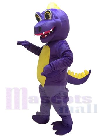 Nettes purpurrotes Duncan Drache-Maskottchen-Kostüm
