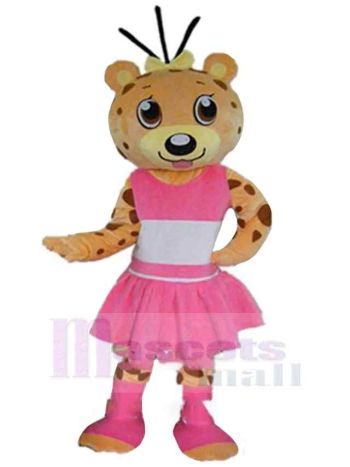 Leopard maskottchen kostüm