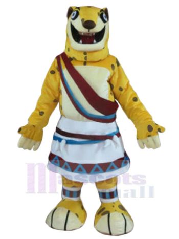 Leopard maskottchen kostüm