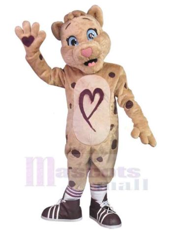 Leopard maskottchen kostüm