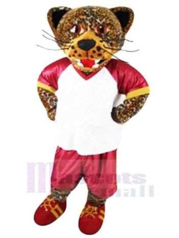 Jaguar maskottchen kostüm
