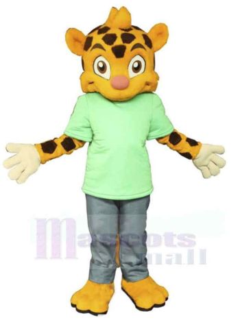Gepard maskottchen kostüm