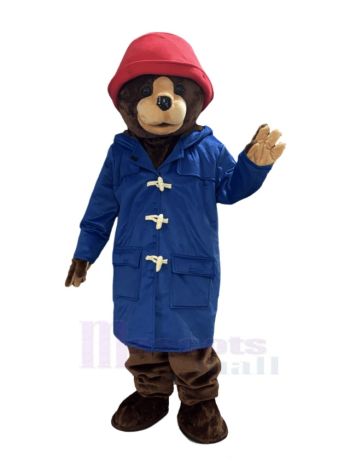 Braunbär mit roter Mütze Maskottchen Kostüm