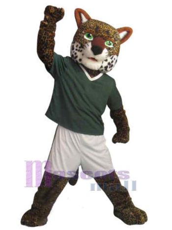 Jaguar maskottchen kostüm