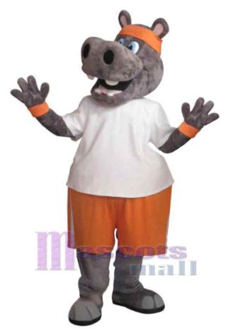 Nilpferd maskottchen kostüm
