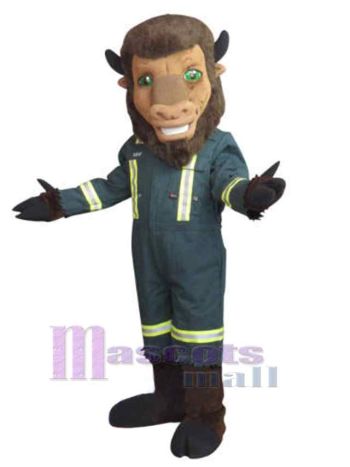 Büffel maskottchen kostüm