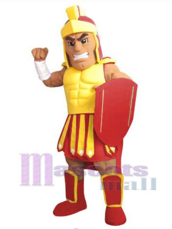 Spartanisch maskottchen kostüm