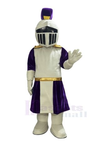 Lila-Goldener Ritter Maskottchen Kostüm
