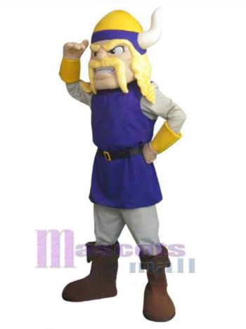 Wikinger maskottchen kostüm