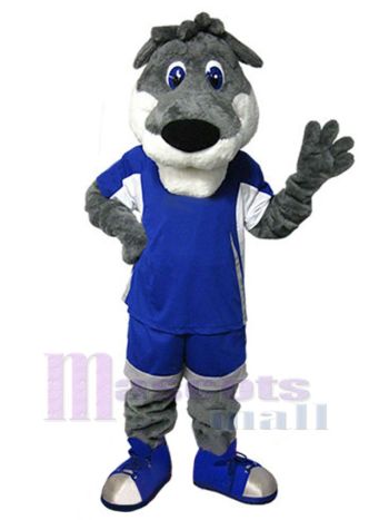 Wolf maskottchen kostüm