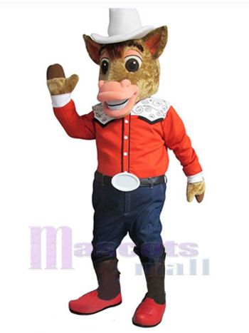 Pferd maskottchen kostüm