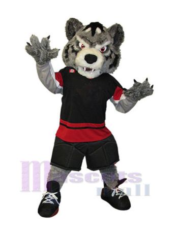 Wolf maskottchen kostüm