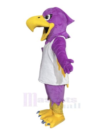 Lila Falke Vogel Maskottchen Kostüm