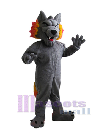 Wolf maskottchen kostüm