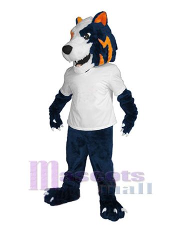 Wolf maskottchen kostüm