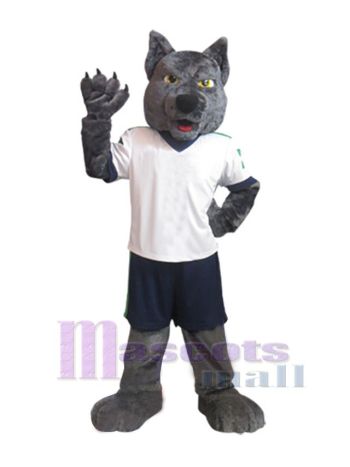 Wolf maskottchen kostüm