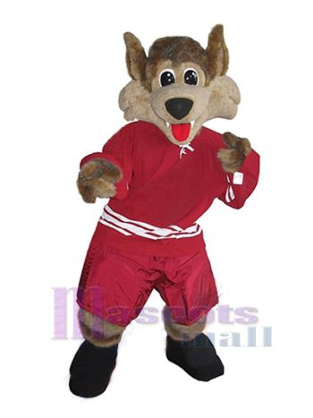 Kojote maskottchen kostüm