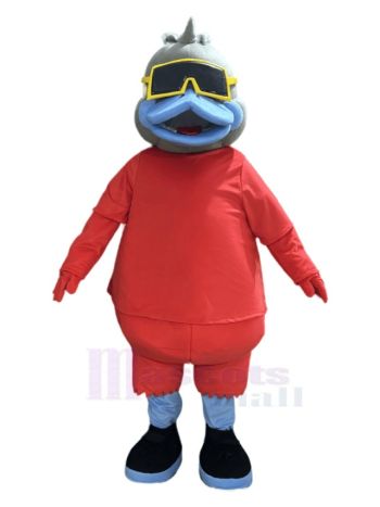 Ente mit blauem Maul Maskottchen Kostüm Tier