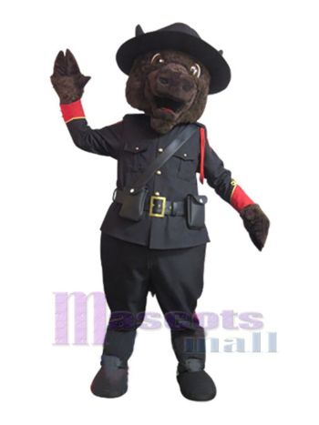 Büffel maskottchen kostüm