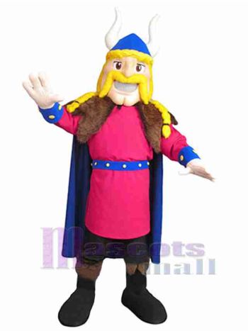 Wikinger maskottchen kostüm