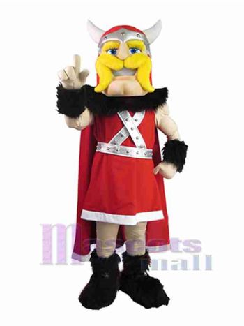 Wikinger maskottchen kostüm