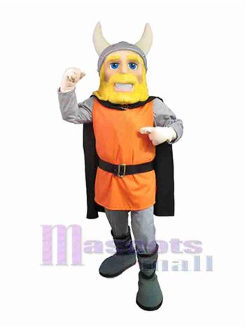 Wikinger maskottchen kostüm