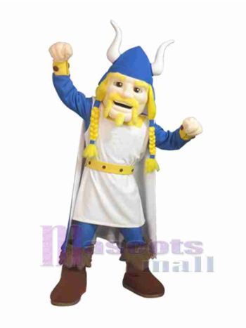 Wikinger maskottchen kostüm