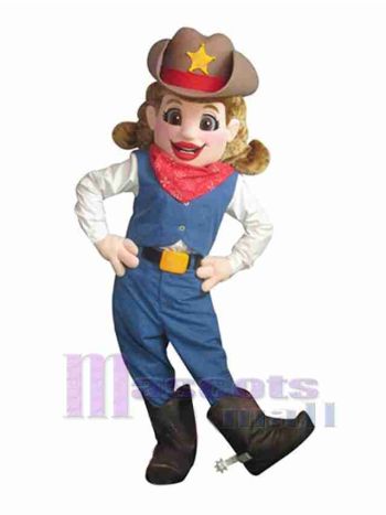 Cowgirl Maskottchenkostüm