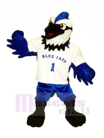 Blau Jay mit Weiß T-Shirt Maskottchen Kostüme